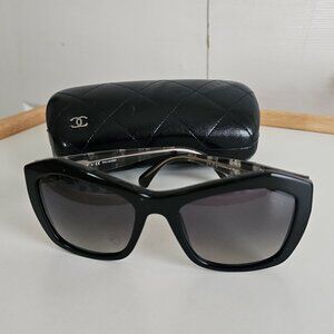 Authentic Black Chanel Sunglasses